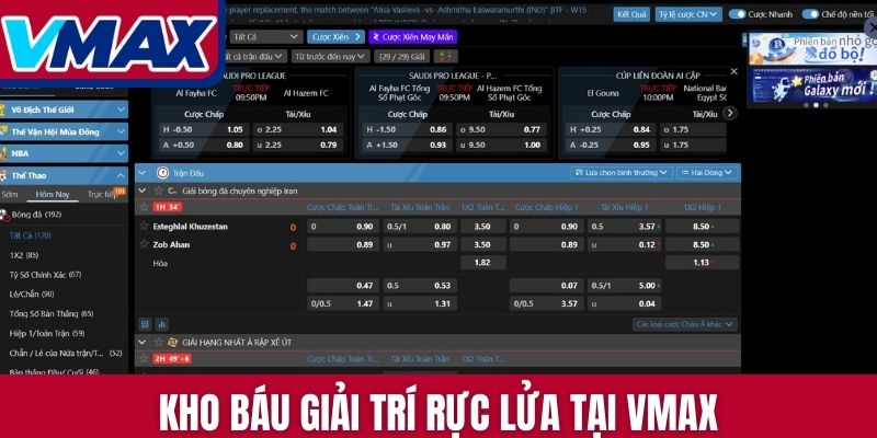 Kho báu giải trí rực lửa tại VMAX