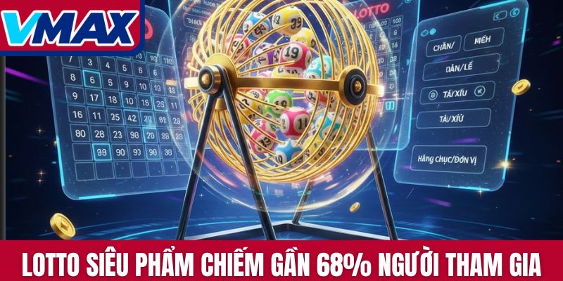 Lotto siêu phẩm chiếm gần 68% người tham gia