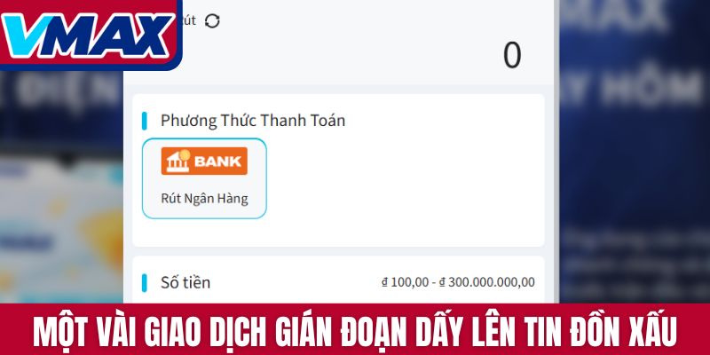 Một vài giao dịch gián đoạn dấy lên tin đồn xấu